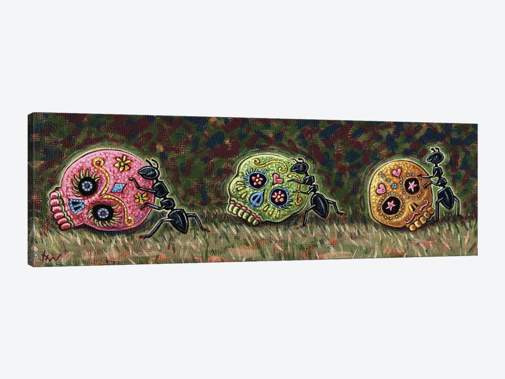 Ants & Sugar Skulls by Holly Wood 1-piece Canvas Wall Art