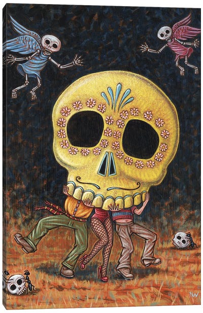 Caprichos Canvas Art Print - Skeleton Art