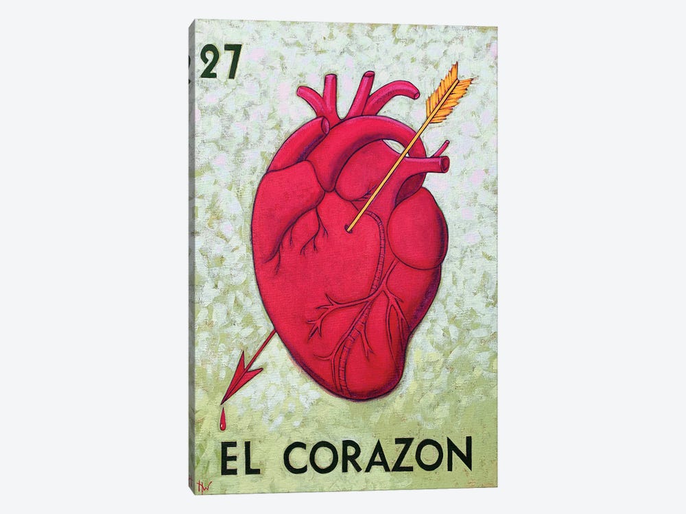El Corazon by Holly Wood 1-piece Canvas Art Print