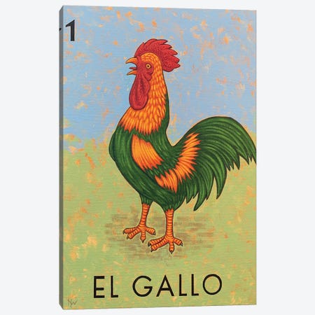 El Gallo Canvas Print #HWD31} by Holly Wood Canvas Art Print