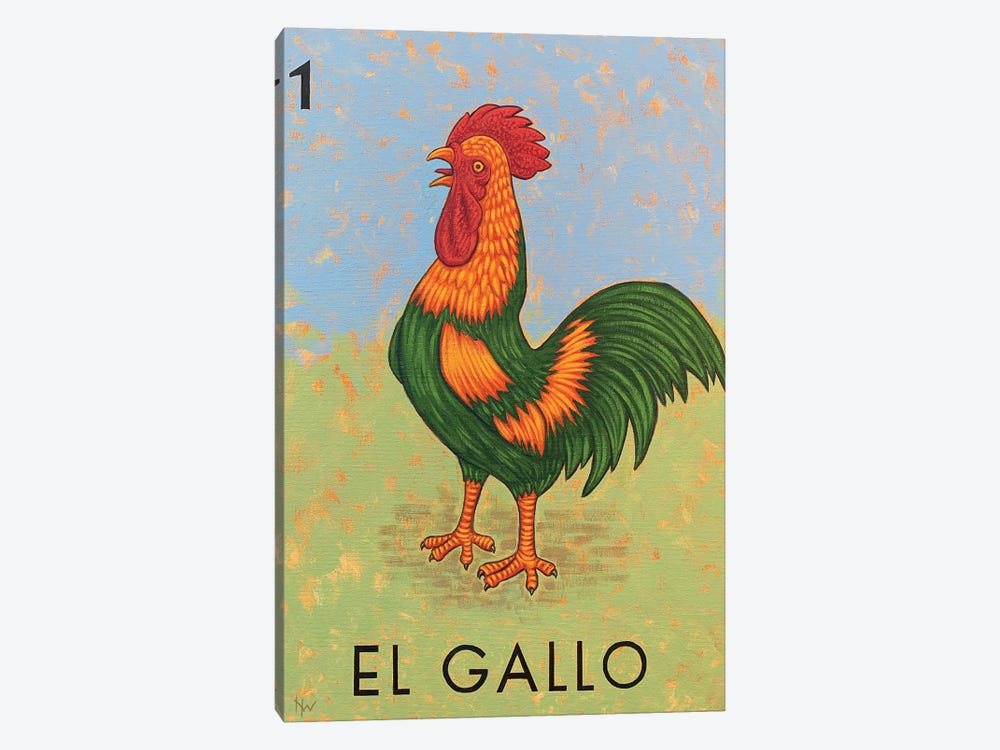 El Gallo by Holly Wood 1-piece Canvas Art Print