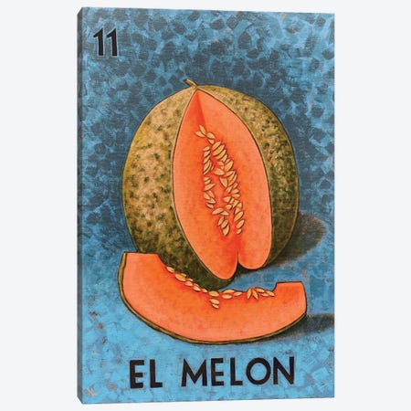 El Melon Canvas Print #HWD34} by Holly Wood Canvas Artwork