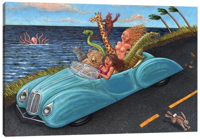 Joy Ride Canvas Art Print - Holly Wood