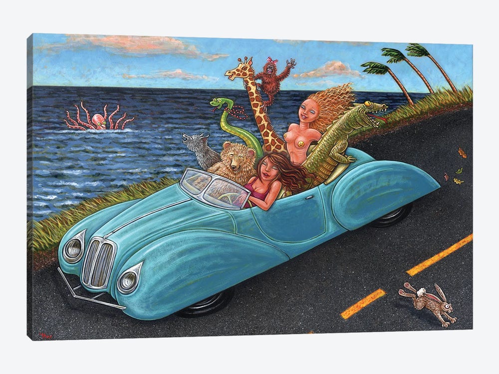 Joy Ride by Holly Wood 1-piece Canvas Art Print