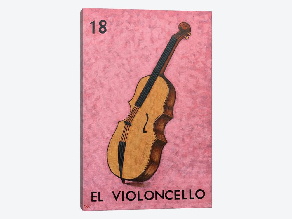 El Violoncello by Holly Wood 1-piece Canvas Print