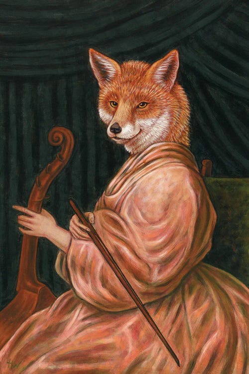 Fox With Cello