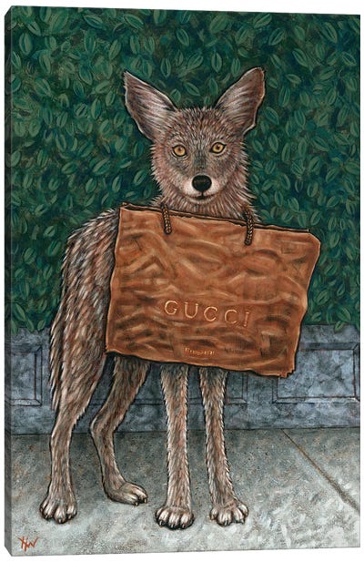 Gucci Coyote Canvas Art Print - Holly Wood