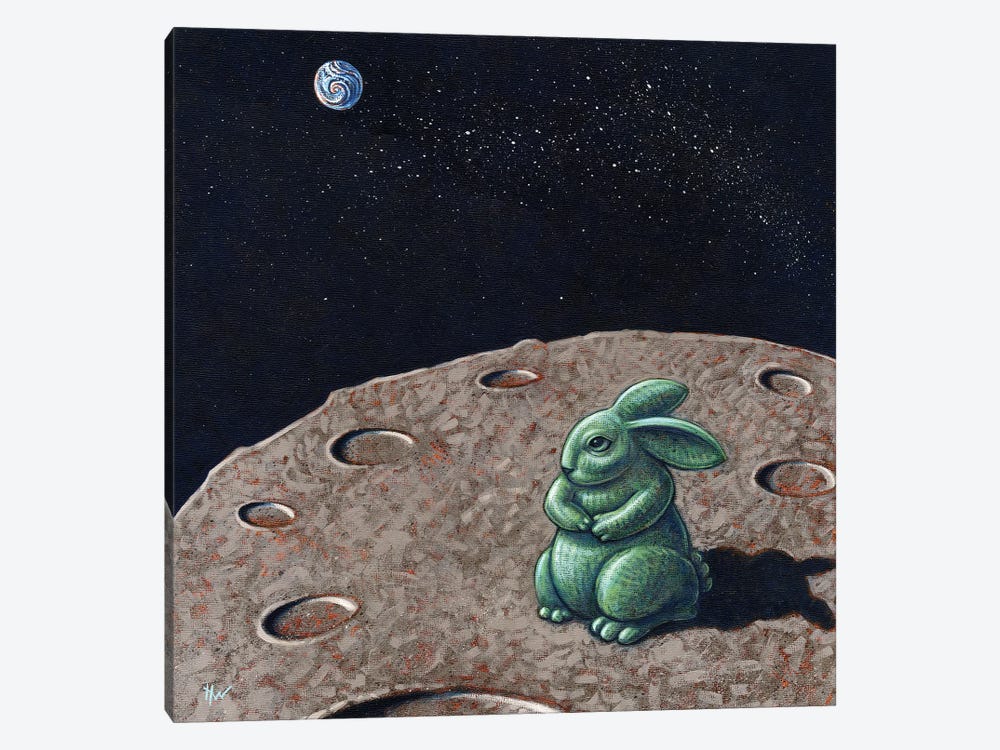 Jade Rabbit by Holly Wood 1-piece Canvas Art