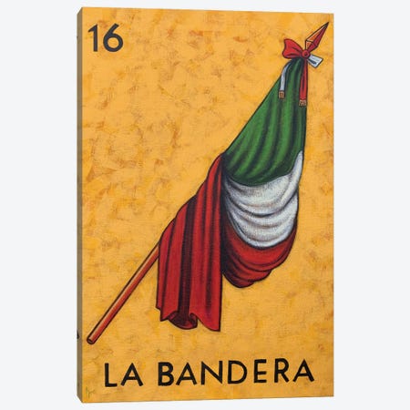 La Bandera Canvas Print #HWD48} by Holly Wood Canvas Wall Art