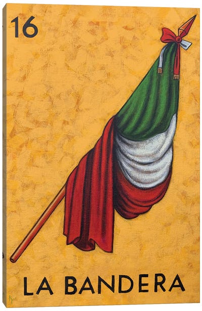 La Bandera Canvas Art Print - Yellow Art