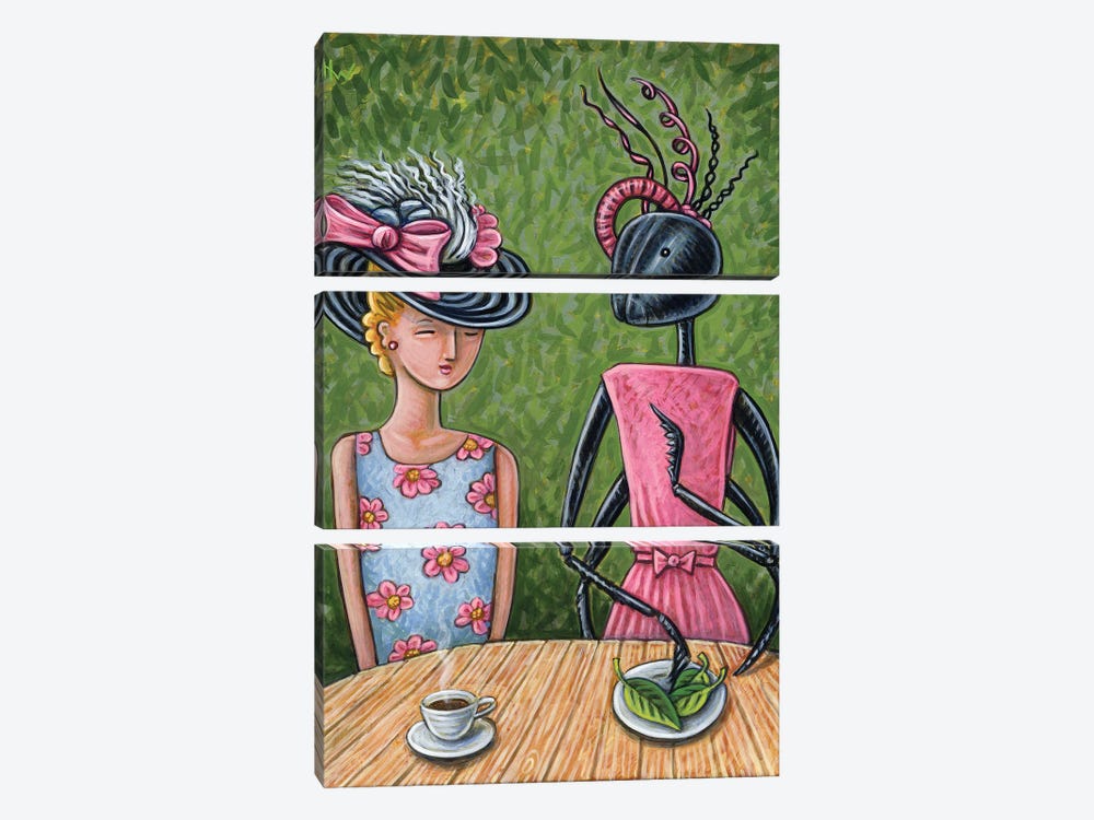 Lunch With a Favorite Ant by Holly Wood 3-piece Canvas Wall Art