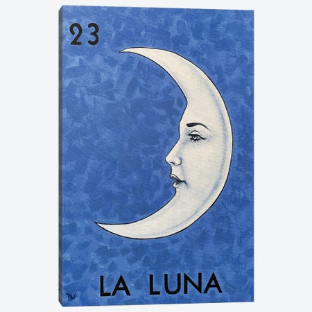 La Luna Canvas Print #HWD52} by Holly Wood Art Print