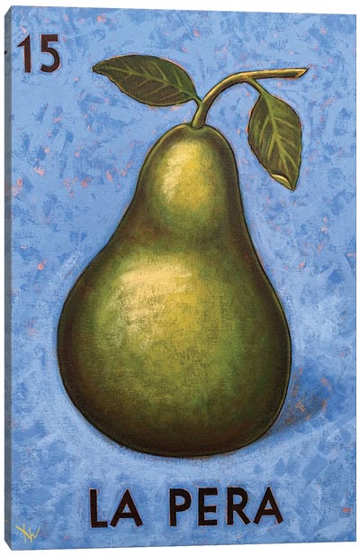 La Pera Canvas Art Print - Pear Art