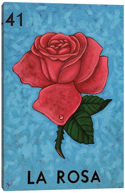 La Rosa Canvas Art Print - Mexican Culture