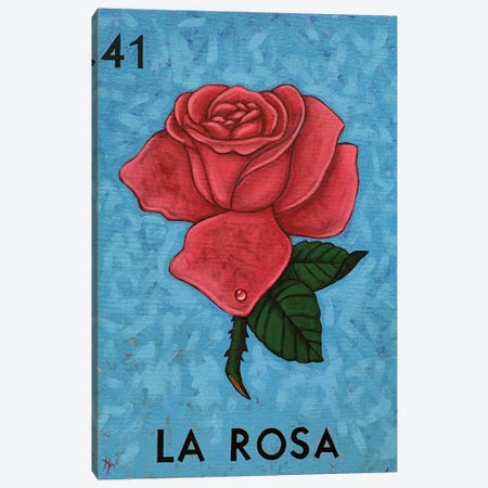 La Rosa Canvas Print #HWD56} by Holly Wood Canvas Wall Art
