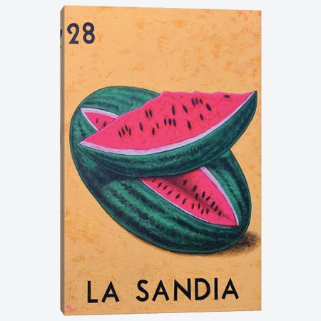 La Sandia Canvas Print #HWD57} by Holly Wood Canvas Art