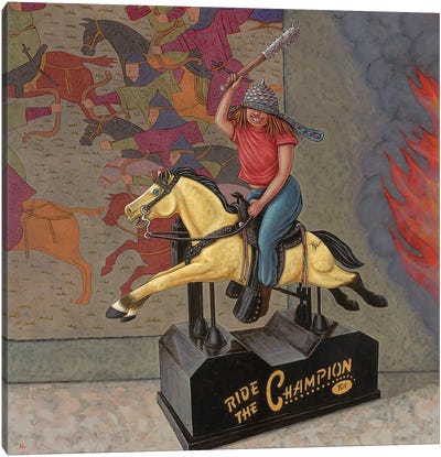 Now We Ride Canvas Art Print - Holly Wood