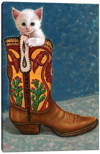 Puss En Bota Canvas Art Print - Boots