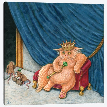 Uneasy Lies The Crown Canvas Print #HWD71} by Holly Wood Canvas Print