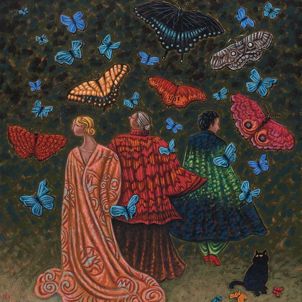 Black Cats: Women In Cloaks by Holly Wood