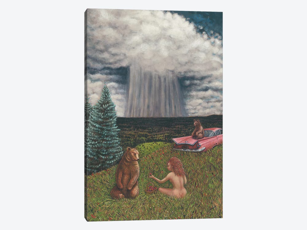 Walking Rain by Holly Wood 1-piece Canvas Print