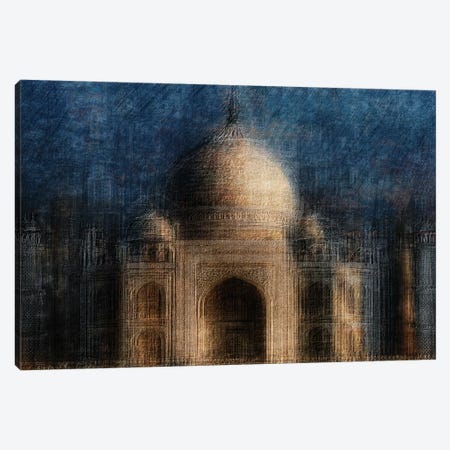 Taj Mahal Canvas Print #HWH11} by Hans-Wolfgang Hawerkamp Canvas Print