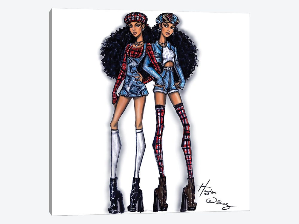 Sister, Sister by Hayden Williams 1-piece Canvas Wall Art. 