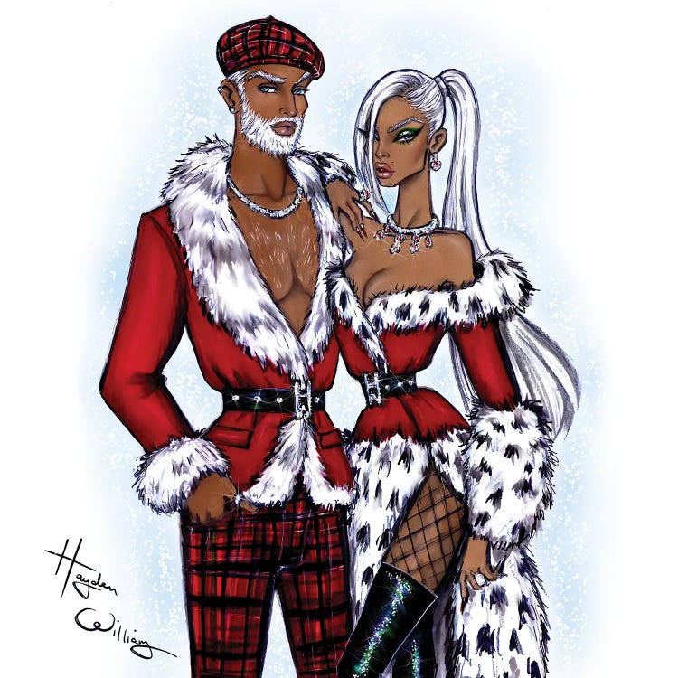 Mr. & Mrs. Claus by Hayden Williams wall art