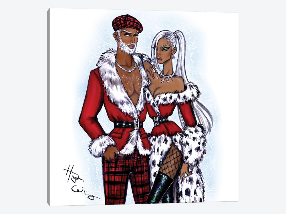 Mr. & Mrs. Claus by Hayden Williams 1-piece Canvas Print
