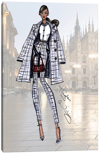Milan Moda Canvas Art Print - Women's Coat & Jacket Art