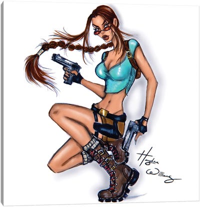 Lara Croft Canvas Art Print