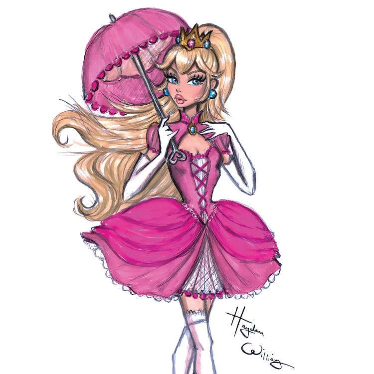 Princess Peach by Hayden Williams wall art