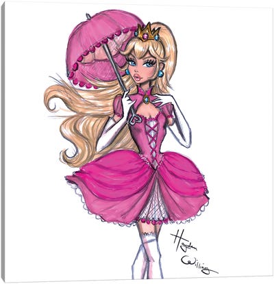 Princess Peach Canvas Art Print - Princes & Princesses