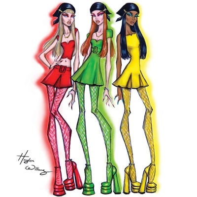 Totally Spies x Versace Canvas Wall Art by Hayden Williams | iCanvas