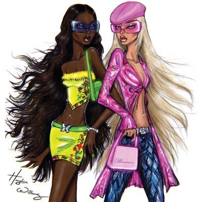 Glam Besties by Hayden Williams canvas print