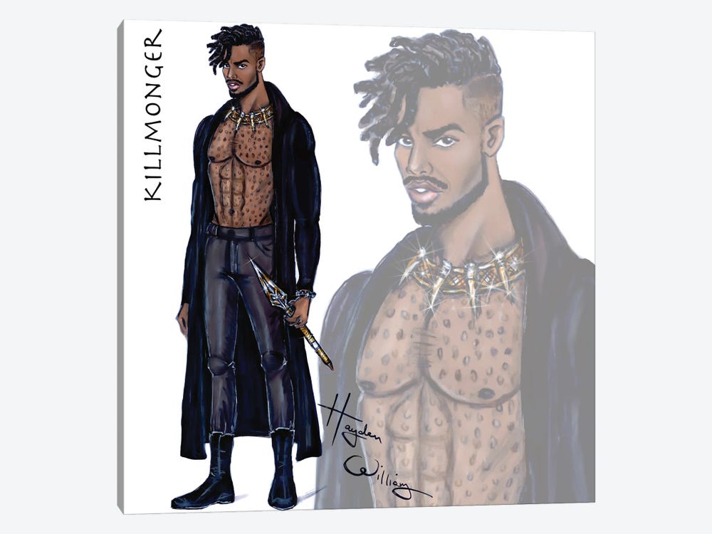 Black Panther: Killmonger by Hayden Williams 1-piece Canvas Art