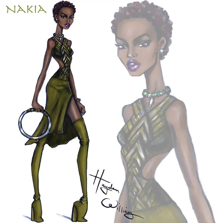 Black Panther: Nakia by Hayden Williams wall art