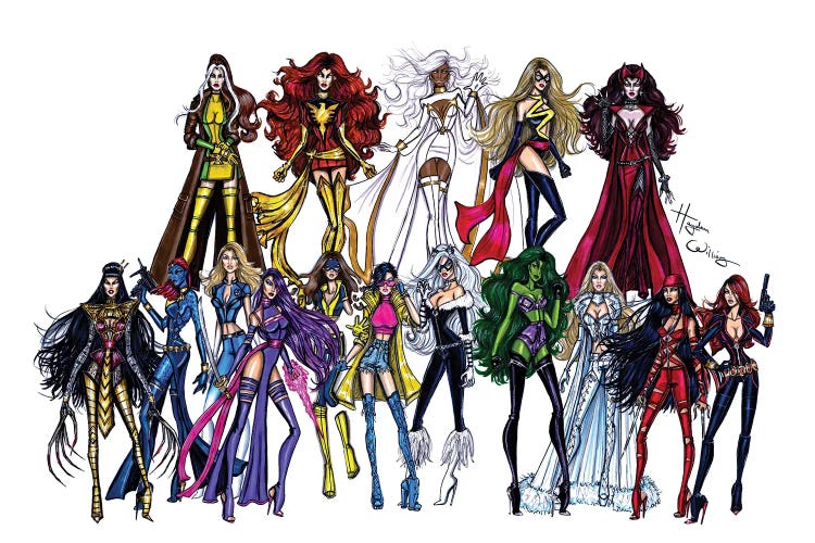 Marvel Divas by Hayden Williams wall art