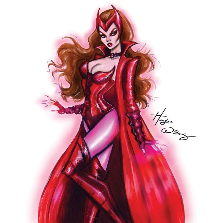 Scarlet Witch Wandavision by Hayden Williams wall art