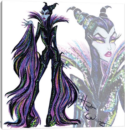 Villainess 2018: Maleficent Canvas Art Print - Witch Art