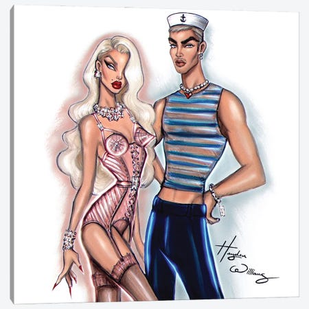 Classique And Le Male Canvas Print #HWI178} by Hayden Williams Canvas Wall Art