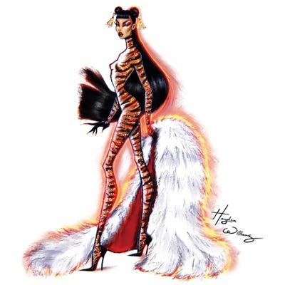 Lunar New Year 2022 - Year Of The Tiger by Hayden Williams art print