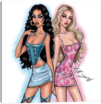 Maddy And Cassie From Euphoria Canvas Art Print - Hayden Williams