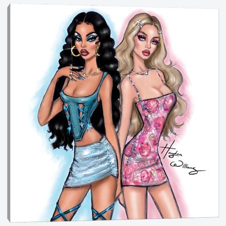 Maddy And Cassie From Euphoria Canvas Print #HWI184} by Hayden Williams Canvas Artwork