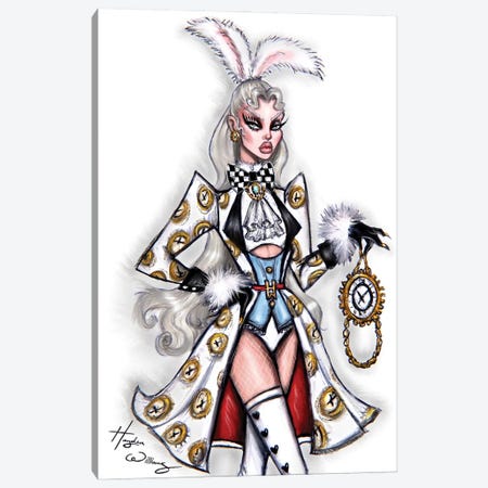 The White Rabbit Canvas Print #HWI191} by Hayden Williams Canvas Wall Art