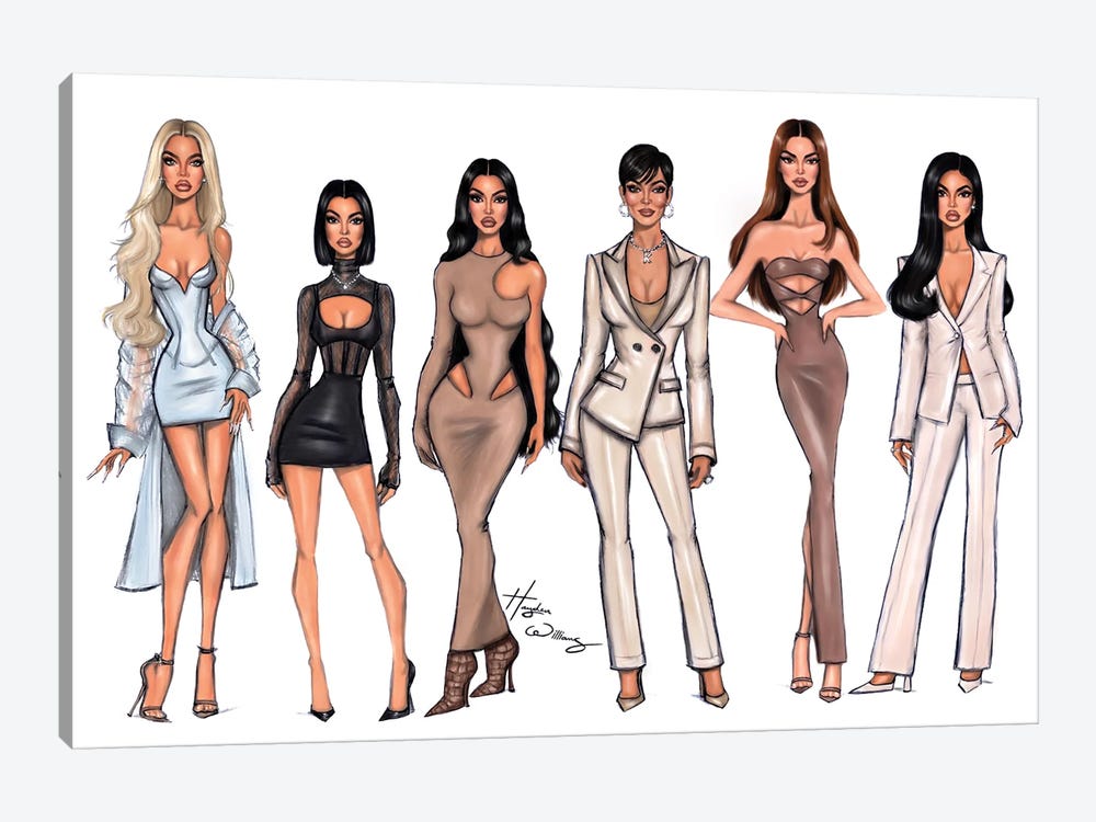 The Kardashians by Hayden Williams 1-piece Art Print