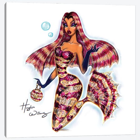 Lola From Shark Tale Canvas Print #HWI196} by Hayden Williams Canvas Print
