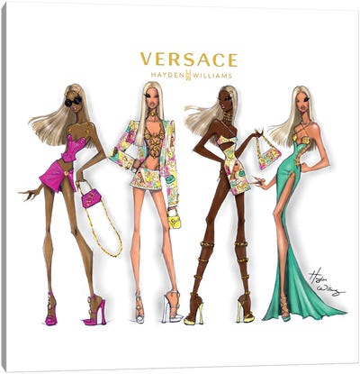 Versace x Hayden Williams Canvas Art Print - Versace