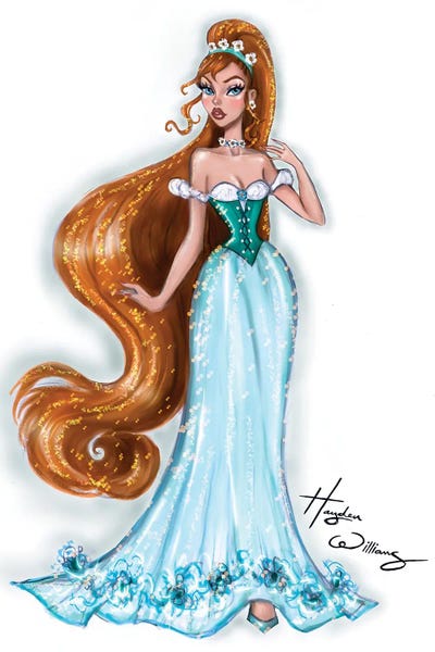 Hayden Williams Canvas Prints - Thumbelina ( People u003e Princes u0026 Princesses art) - 26x18 in