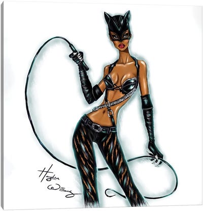 Catwoman Canvas Art Print - Hayden Williams